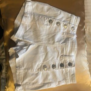 White Sailor jean shorts